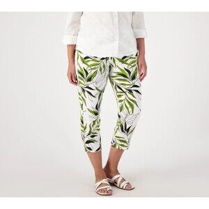 GRAVER Susan Graver Women's Petite Sz Pants XLP LK Fusion Ava Slim Crop